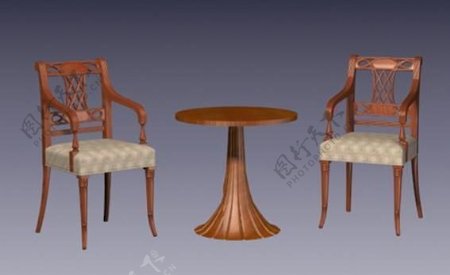 传统家具椅子3D模型A090