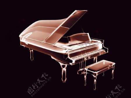 钢琴3d效果透视图图片