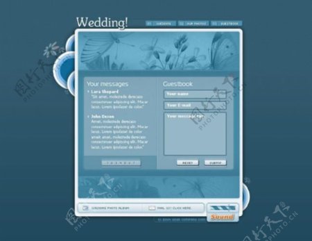 个人婚庆网页模板设计