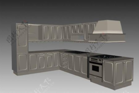 室内设计厨房餐厅3d素材装饰素材9