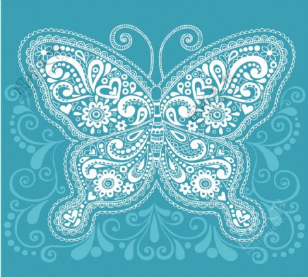 蝴蝶图形装饰花纹