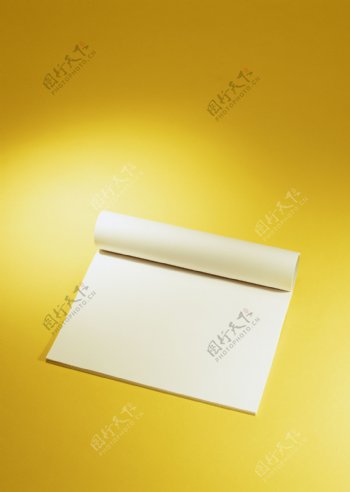 纸张素材一本打开记事本