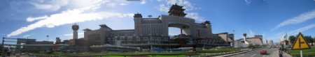 北京西客站180度全景摄影图片