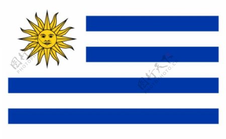 乌拉圭的剪贴画国旗