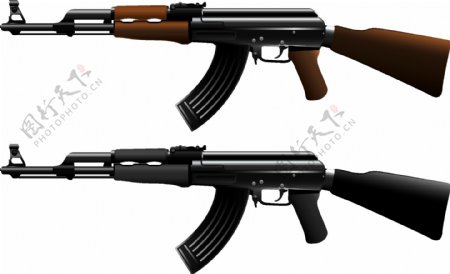 AK47自动步枪矢量素材
