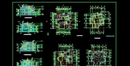 二层带露台经济实用型别墅设计图15x17