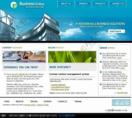 高科技企业网站设计模板