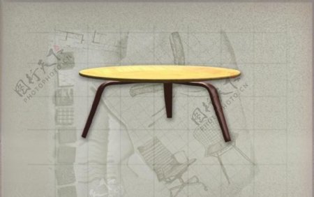 现代主义风格之桌子3D模型桌子017