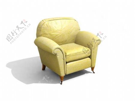 单人沙发3d模型沙发图片78