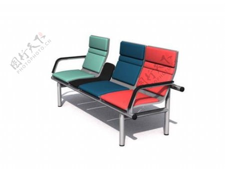 公共座椅3d模型家具效果图38