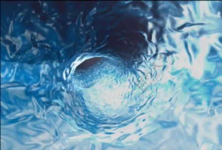 水的运动背景的蓝洞视频免费下载
