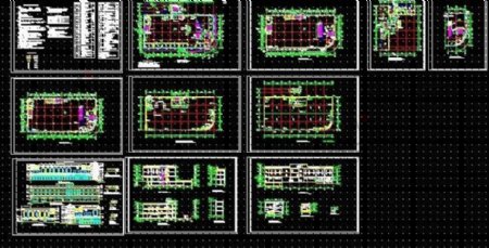 三层超市购物楼建筑设计规划图纸