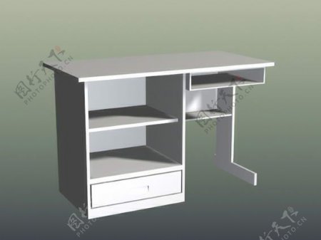 办公家具办公桌3d模型办公家具1