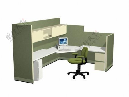 办公家具办公桌3d模型3d模型13