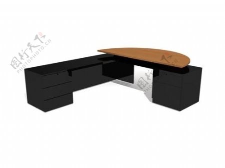 办公家具办公桌3d模型3d素材66