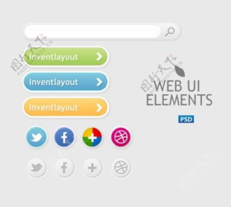 简洁网页UI模板