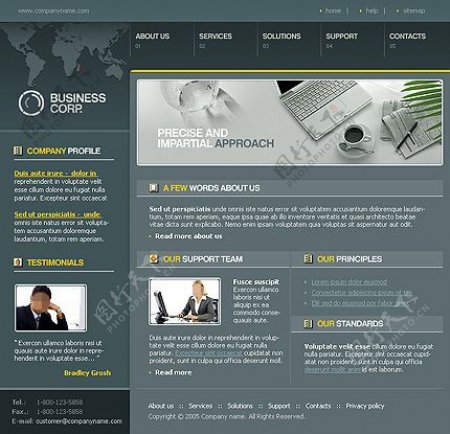 全球商业企业网站模板