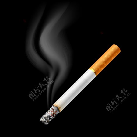 香烟燃烧矢量元素