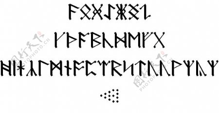 撒克森符文字体