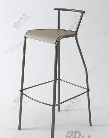 3D简易吧椅模型
