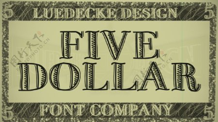fivedollar字体