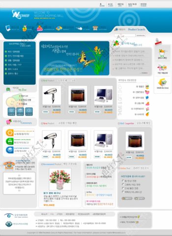 韩国网上商城网页图片