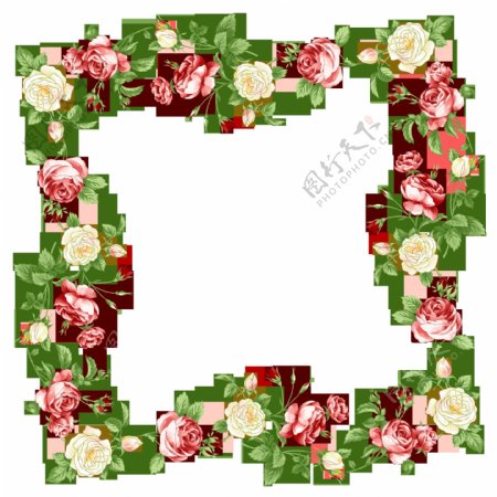 花卉边框设计素材图片