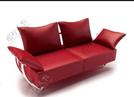 红色热烈喜庆双人沙发