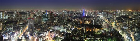 东京城市夜景图片