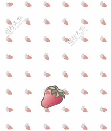 草莓背景卡通背景图片