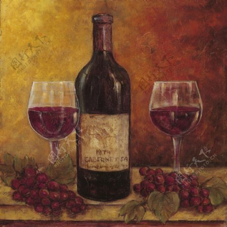 红酒与葡萄