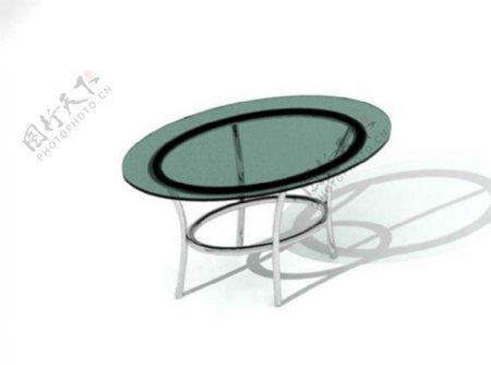 玻璃圆桌模型图片