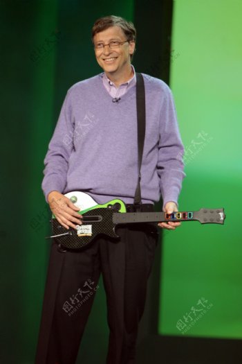 吉他手比尔盖茨图片