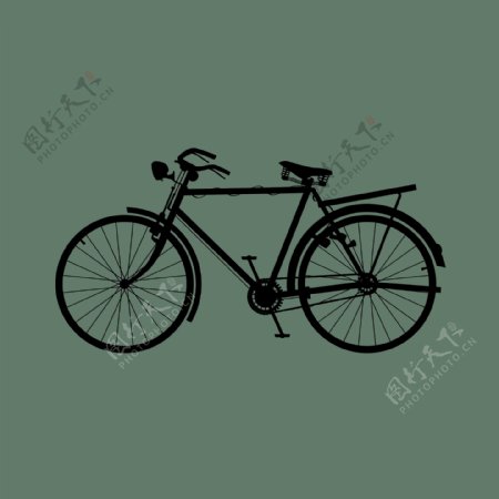 印花矢量图T恤图案交通工具自行车色彩免费素材