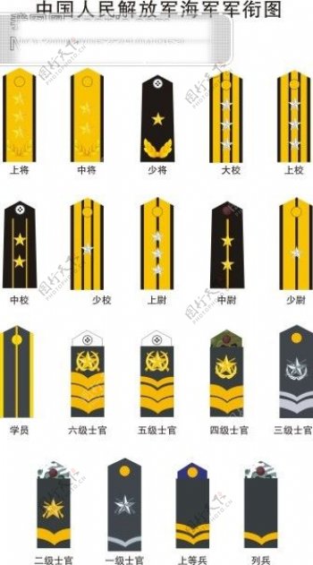 中国人民解放军海军军衔图