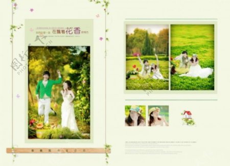 韩式婚纱相册模板PSD素材