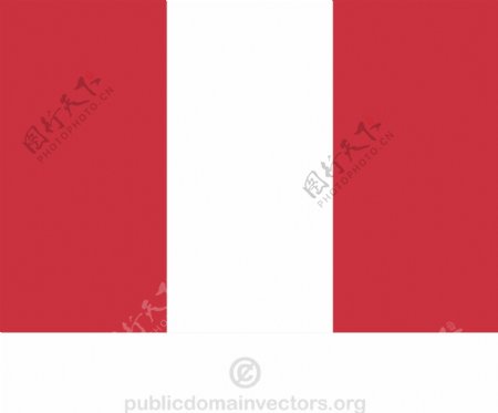 矢量秘鲁国旗