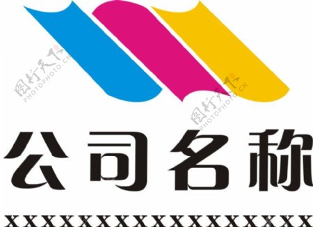 化工旗帜多彩logo设计