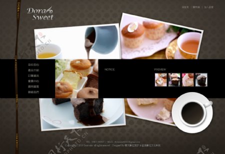 甜点网页设计图片
