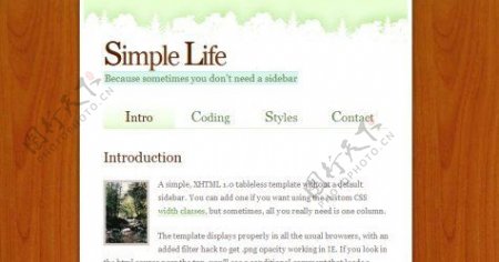 simpleLife个人网站模板