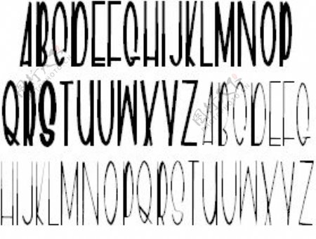 吉夫斯Jeeves的变体的字体