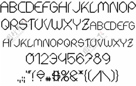 fontmaker斜线字体