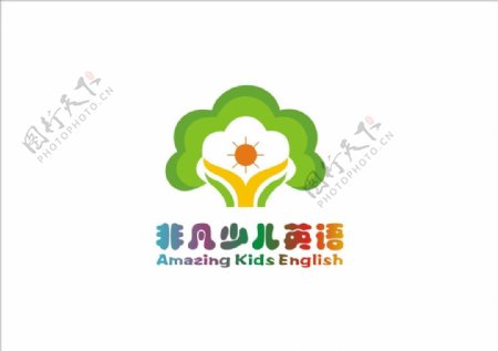 少儿学校logo设计