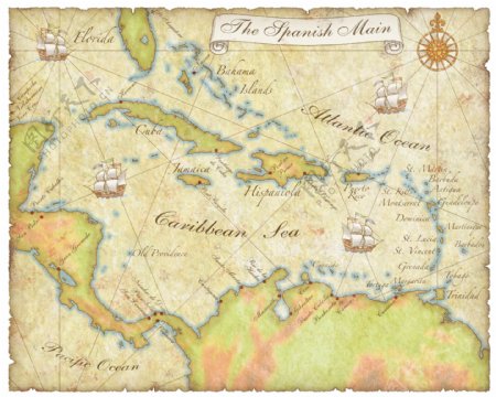 欧美地图古老古典