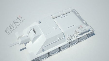坦克白模图片