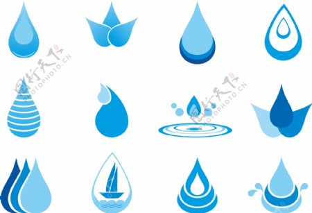 水滴滴水图标图片
