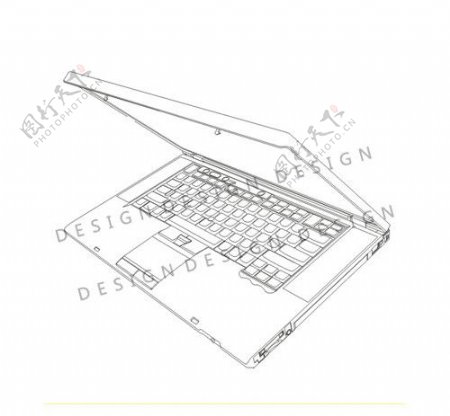 线描矢量笔记本图片