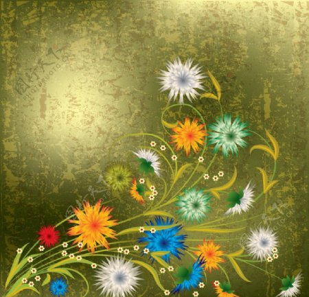 手绘花卉图片