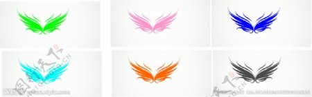妖艳面具翅膀图片