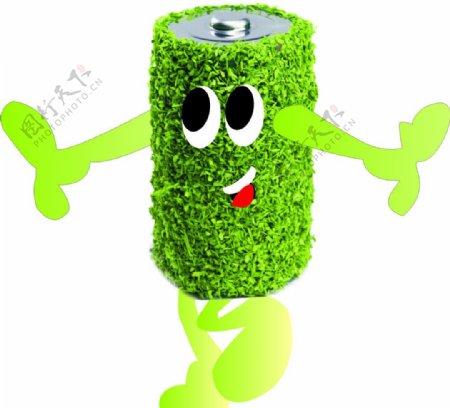 沣标环保电池吉祥物图片